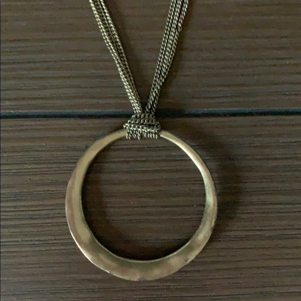 Kenneth Cole Gold, Single Ring Statement Necklace. - image 1